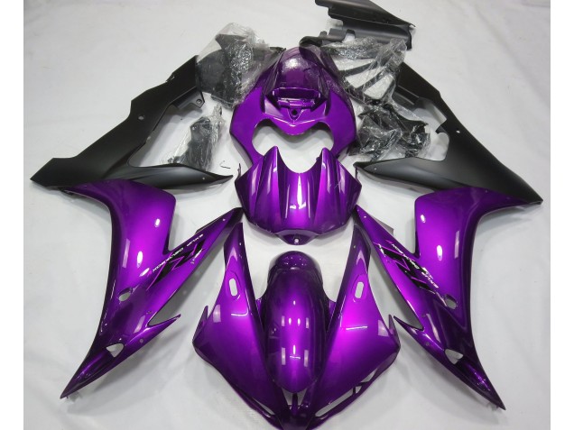 Violet Brillant & Noir 2004-2006 Yamaha R1 Carénage Moto Violet Brillant & Noir 2004-2006 Yamaha R1 Carénage Moto