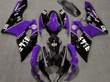 Violet Brillant & Noir Personnalisé 2005-2006 Suzuki GSXR 1000 Carénage Moto