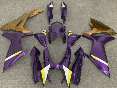 Violet Brillant & Or 2011-2024 Suzuki GSXR 600-750 Carénage Moto