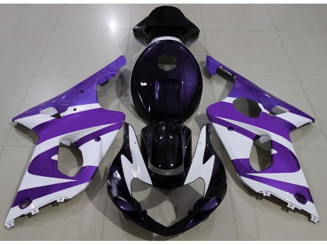 Violet Foncé 2000-2002 Suzuki GSXR 1000 Carénage Moto Violet Foncé 2000-2002 Suzuki GSXR 1000 Carénage Moto
