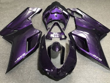 Violet Foncé 2007-2014 Ducati 848 1098 1198 Carénage Moto