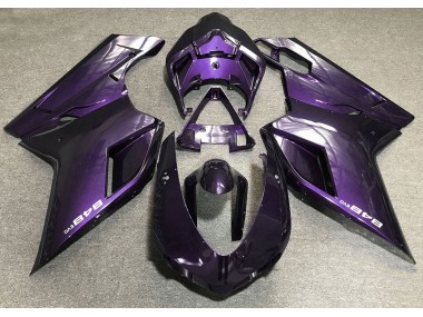 Violet Foncé 2007-2014 Ducati 848 1098 1198 Carénage Moto