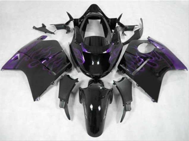 Violet Foncé Flamme 1996-2007 Honda CBR1100XX Carénage Moto Violet Foncé Flamme 1996-2007 Honda CBR1100XX Carénage Moto