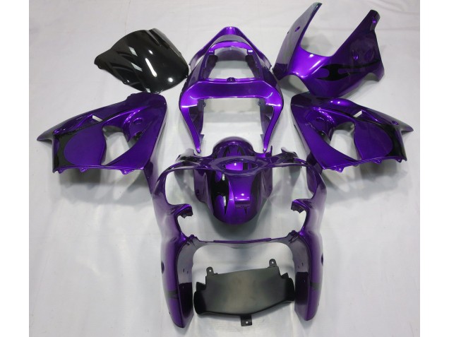 Violet Métallisé 2000-2002 Kawasaki ZX6R Carénage Moto Violet Métallisé 2000-2002 Kawasaki ZX6R Carénage Moto