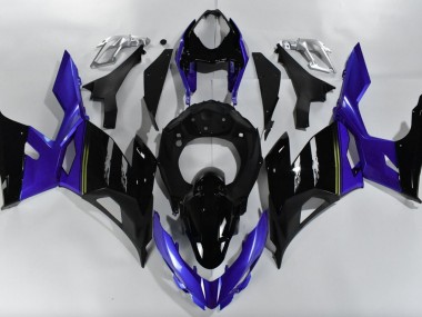 Violet & Noir 2018-2023 Kawasaki Ninja 400 Carénage Moto