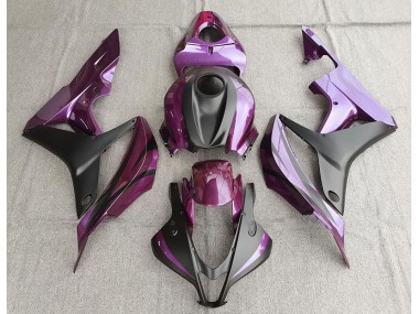Violet & Noir Mat 2007-2008 Honda CBR600RR Carénage Moto