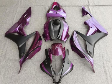 Violet & Noir Mat 2007-2008 Honda CBR600RR Carénage Moto