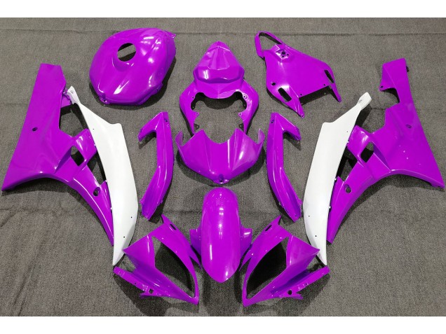 Violet Perle 2006-2007 Yamaha R6 Carénage Moto Violet Perle 2006-2007 Yamaha R6 Carénage Moto