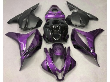 Violet Profond Avec Du Noir 2009-2012 Honda CBR600RR Carénage Moto