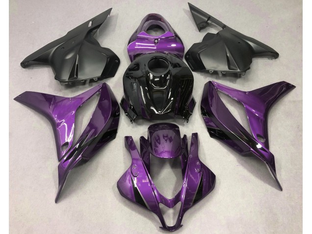 Violet Profond Avec Du Noir 2009-2012 Honda CBR600RR Carénage Moto Violet Profond Avec Du Noir 2009-2012 Honda CBR600RR Carénage Moto