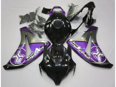 Violet Sur Noir Personnalisé 2008-2011 Honda CBR1000RR Carénage Moto