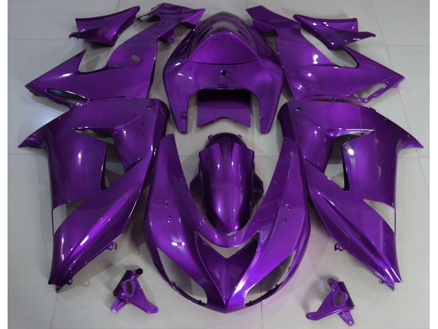 Violet Uni 2006-2007 Kawasaki ZX10R Carénage Moto Violet Uni 2006-2007 Kawasaki ZX10R Carénage Moto