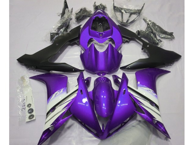 Violet Vif & Blanc 2004-2006 Yamaha R1 Carénage Moto Violet Vif & Blanc 2004-2006 Yamaha R1 Carénage Moto