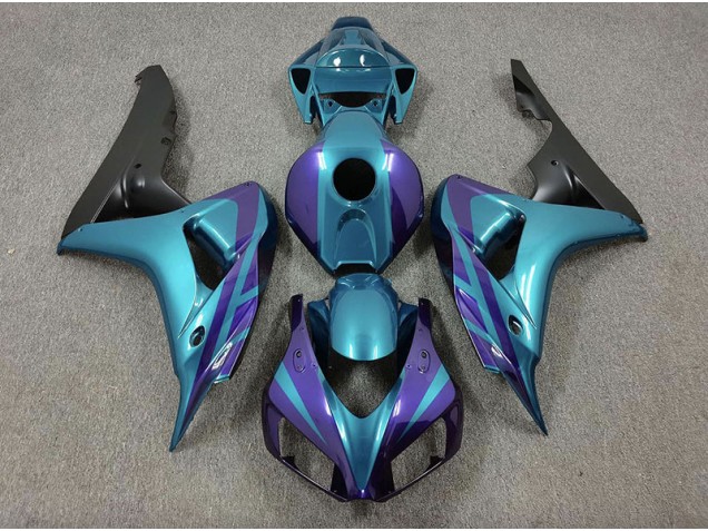 Violet & Émeraude 2006-2007 Honda CBR1000RR Carénage Moto Violet & Émeraude 2006-2007 Honda CBR1000RR Carénage Moto