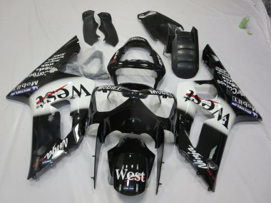 West 2003-2004 Kawasaki ZX6R Carénage Moto