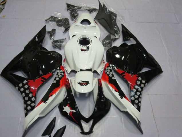 Éclaboussures Rouges & Noires 2009-2012 Honda CBR600RR Carénage Moto