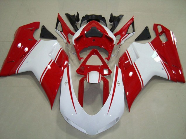 Épingle Rouge & Blanche 2007-2014 Ducati 848 1098 1198 Carénage Moto Épingle Rouge & Blanche 2007-2014 Ducati 848 1098 1198 Carénage Moto