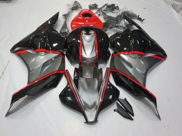 Épingle Rouge Noir & Gris 2009-2012 Honda CBR600RR Carénage Moto Épingle Rouge Noir & Gris 2009-2012 Honda CBR600RR Carénage Moto