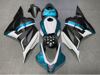 Étoile Noire Mate & Bleu Clair 2009-2012 Honda CBR600RR Carénage Moto