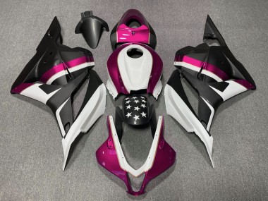 Étoile Noire Mate & Rose 2009-2012 Honda CBR600RR Carénage Moto