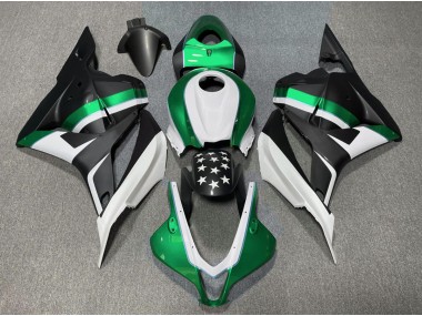 Étoile Noire Mate & Verte 2009-2012 Honda CBR600RR Carénage Moto