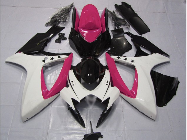 Étoile Rose 2006-2007 Suzuki GSXR 600-750 Carénage Moto Étoile Rose 2006-2007 Suzuki GSXR 600-750 Carénage Moto